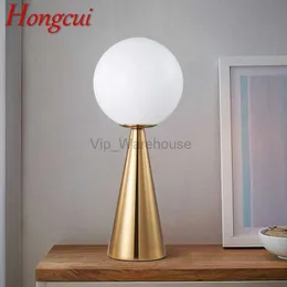 Hongcui Nordic Gold Table Lamp Led Modern Creative Design Simple Bedside Decor Desk Light for Home Living Room Bedroom HKD230808