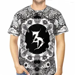 Mens T قمصان ماندالا tshirts zeds الميت Trippy Art 3D طباعة التنفس الرجعية البوليستر قصير الأكمام harajuku o tops streetwear street