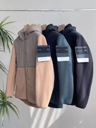 Designer stone Piumini tascabili giacca isola Parka manica lunga cerniera Distintivi uomo Maglietta di lusso cappotto casual giacca a vento ricamo camicie da uomo cappotti f1