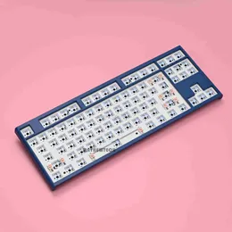 Mathew Tech MT87 Tangentbord Mekaniskt kit TKL RGB HOTSWAP Bluetooth 3Mode 2.4G /Wired 75% Ergonomics Keyboards HKD230808