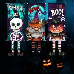 Halloweenowe przerażające horror dekoracyjne rekwizyty Halloween impreza znak na zewnątrz wiszące drzwi Banner Dekoracja imprezy T230808