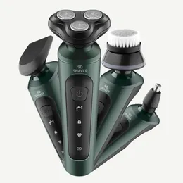 Electric Shavers for Men Waterproof Trimmer Razor Wet amp Dry Use Rechargeable Battery Rotary Machine shaving 230808