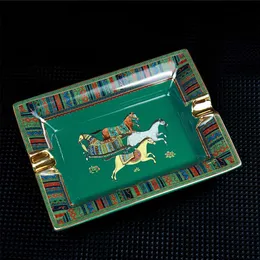 Cigar Ashtray Ceramic Simple Large Home Living Room Decoration Gift Box Package Ceramic Cigar AshTray CA-023 HKD230809