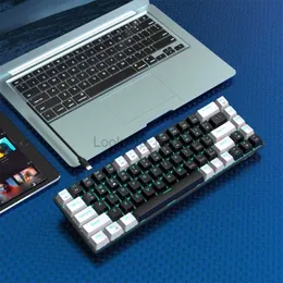 68 Key Menocical Ceyboard Blue podświetlenie podwójne wtryski Keycaps 19diffnent TRODY KLAWKITY HKD230808