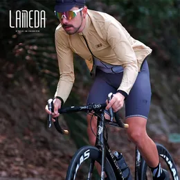 사이클링 셔츠 탑 Lameda Thin Bicycle Wind Shield Backbriachable Cycling Jacket Windbeaker Mountain Road Bike Top Clothing 남자를위한 짧은 바람 230807