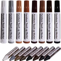 Målning Pennor Haile Furniture Repair Pen Touch Up Markers Filler Sticks Wood Scrates Restore Kit Patch Paint Pen Composite 230807