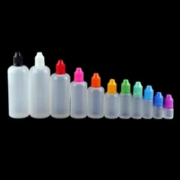 E Cig E-juice E-líquido Frasco de óleo vazio Frascos conta-gotas 3ml 5ml 10ml 15ml 20ml 30ml 50ml 100ml 120ml Com Childproof Capa51 a53 LL