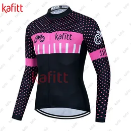 Conjuntos de camisas de ciclismo Kafitt Camiseta feminina manga longa respirável Lycra Camisa esportiva para times de bola Camisa casual 230807