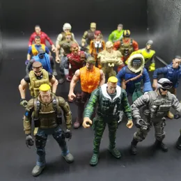 Military Figures 10/15pcs Movable Warrior Elite Force Figures Toys 12cm Military Terrorist SWAT Team ActionFiguras for Children Collection 230808