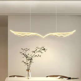 Lampade a sospensione Luce Ristorante di lusso Lampadario a soffitto Atmosfera moderna e semplice Personalità creativa Ali Camera da letto Cassiere Negozio Bar