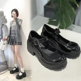 SURET Buty buty lolita kobiety japoński styl Mary Jane Vintage Girls High Heel Platform
