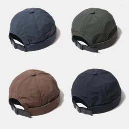 Basker 2023 mikiha män kvinnor touca de cetim brimless beanie bonnet femme skullcap cagoule homme elastic docker caps 56-60cm