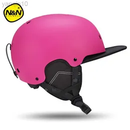 스키 헬멧 Nandn 브랜드 EPS + PC Ski Helmets 남자 여성 따뜻한 보호 스포츠 스케이팅 스케이트 보드 스키 스키 스키 보드 헬멧 hkd230808