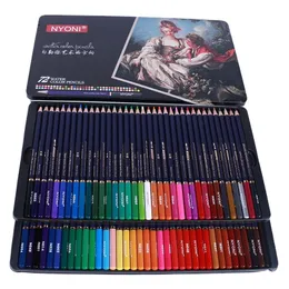 絵画ペンニヨニカラーペンシルスケッチを描くためのティンボックス着色鉛筆で120色のプロフェッショナルセット鮮やかな色の鉛筆230807