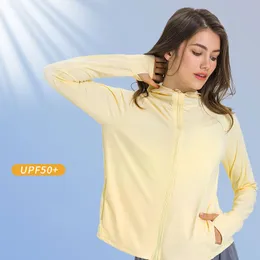 L-225 Quick Drying Sun Protection Clothing Women UPF-Clothes Outdoor Sunscreen Clothes Ice Silk Rashguard