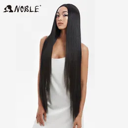 Lace Wigs Synthetic Lace Front Wigs For Women 38 Inch Straight Wig Lace Wig Ombre Blonde Lace Wigs Cosplay Straight Lace Front Wig 230807
