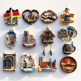 Kylmagneter Tyskland Munchen 3D Turism Souvenir Kylskåp Magnetklistermärke HANDICRAFT GIFT 230808