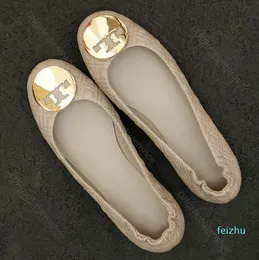 Sapatos casuais femininos de luxo snadal designer balletdancer lambskin ballet sapatos masculinos sapatos casuais claire georgia clássico slide plano couro sola de borracha sapatos sociais de viagem