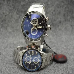 Fabrik Ganze Männer Armbanduhren 44mm Größe CAL 1887 Automatische Bewegung Glide Glatte Uhren DATUM Schwarzes Gesicht Edelstahl239S