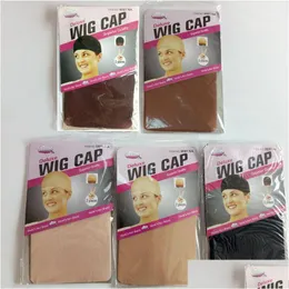 Wig Caps Deluxe Cap Hair Net For Weave Nets Stretch Mesh Making Wigs Size Drop Delivery Products Accessories Dhu0C