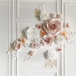 Decorative Flowers Leaves 12 Pieces 18 A Flower Wedding Store Decoration Background Wall Paper 3 D The Finished Product