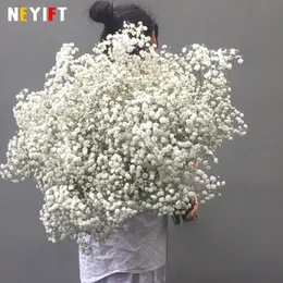 Dekoracyjne kwiaty wieńce 64 cm 8pcs sztuczny oddech Baby Baby Flower Gypsophila Plastikowe rośliny kwiatowe dom El El Christmas Decor DIY Wedding Bouquet Prezent 230808