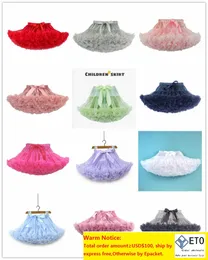 ins girls ruffle tutu skirts xmas children ribbon bows stain tulle skirt kids race princess party bottom zz