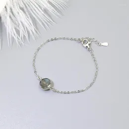 Braccialetti di collegamento Pietra di luna naturale che attira il braccialetto di perline fortunate maschili Mano giapponese e coreana di temperamento semplice studente stile Mori