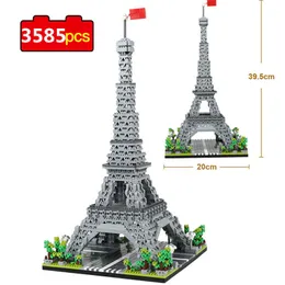 Dönüşüm Oyuncak Robotları 3585 PCS Dünya Mimarlık Modeli Yapı Taşları Paris Eyfel Kulesi Elmas Mikro İnşaat Tuğlaları Diy Oyuncaklar 230809