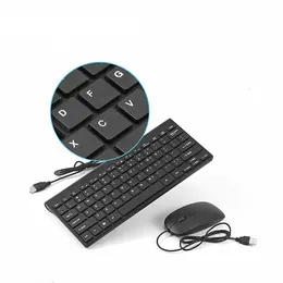Wired Mouse Tangentboard Combo Kits Windows 10 8 Tablett Accessories Multimedia Keyboard för Laptop Mac Desktop PC TV Andrews