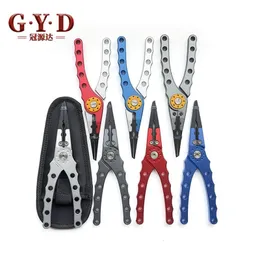 Fishing Accessories Pliers Line Cutter Multifunctional Knot Aluminum Alloy Scissors Hook Remover 150g 20CM Equipment 230808