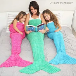 Blankets Swaddling Children's mermaid felt Baby mermaid tail felt Children's mermaid tail felt Children's mermaid tail felt Z230809