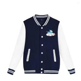 Herrenjacken Herrenjacken Verkaufen lässige Harajuku-Stil niedliche kleine Tierdruck-Baseballjacke Campus bequemer Alltag