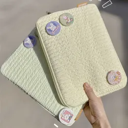 Reine Farbe Einfache Aufbewahrungstasche 11-13 Zoll Tablet Laptop Liner Sleeve Weiche Tasche für Ipad Air4 5 Pro11 12,9 10. Abdeckung Mac Fall HKD230809