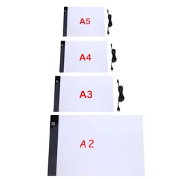 Grafiktabletter pennor A2A3A4A5 LED Lätt dyna för diamantmålning Artcraft Tracing Box Board Digital målning Ritning Tablett 230808