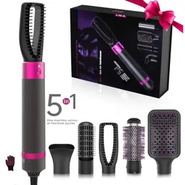 5-in-1 Hair Dryer Brush - Get Salon-Quality Styling with Negative Ionic Hot Air Technology!