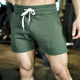 Męskie szorty Summer Męskie sport Zielony niebieski dzianin bawełniany swobodny sprężyste talia w rozmiarze ślad proste krótkie spodnie 5xl