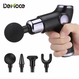 Helkroppsmassager Mini Massage Gun Electric Body Massager Gun LCD Display 4 Heads 32 Hastigheter Body Relaxation Muscle Reliever Slimming Pain Relief 230808