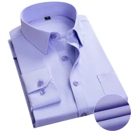 Koszulki męskie Koszulki wysokiej jakości mężczyźni Sukienka koszula długi rękaw Slim Brand Man Shirts Designer Solid Męski odzież Fit Koszule biznesowe Camisa Masculina 230808