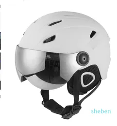 Helm Brille Visier Männer Frauen Snowboard Helm Schneemobil Skateboard Sicherheit Winter Warme Maske Ski Mas