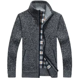 Camisolas Masculinas Outono Inverno Casacos Camisolas Masculinas Peles Sintéticas Camisolas de Lã Jaquetas Masculinas com Zíper Malha Casaco Grosso Quente Casual Malhas Cardigan 230808