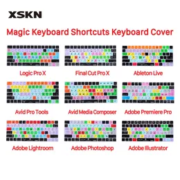 キーボードカバーXSKNロジックプロXファイナルカットアブレトンライブツールプレミアショートカットカバーApple Magic US EU 230808