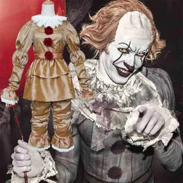 Фильм Joker Cosplay Costume Mask Stephen King Глава ужас клоун COS