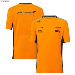 V97C 2023 Формула-1 Мужская модная футболка F1 Racing Team Новый сезон McLaren круглый шея с коротким рукавом в дышащий случайный сезон McLaren McLaren