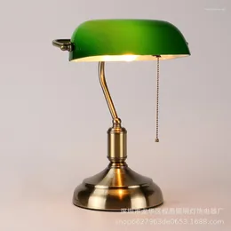Candeeiros de mesa criativos retrô Chiang Kai Shek Old Shanghai Nostalgia escritório estudo banco de lâmpadas de cabeceira