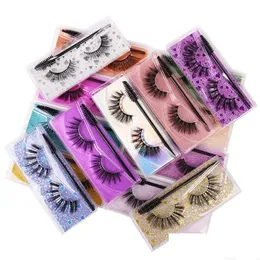 Cílios postiços 3D Mink Cílios Maquiagem para os olhos Cílios macios, grossos, extensões falsas, ferramentas de beleza, 15 estilos, D Drop Delivery, Health Eye Dhxrn