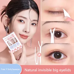 Simulation Invisible Lace Mesh Olive-shaped Eyelid Paste-shaped Invisible Double Fold Eyelid Shadow Tape Sticker Beauty Tool 90 Stickers E409