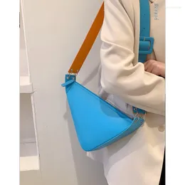 Evening Bags 2023 Crossbody Bag Contrast Luxury Designer Fashion Chest PU Leather Shoulder For Women Handbag Cute