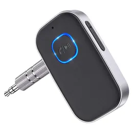 J22 Receiver AUX Wireless Bluetooth 5 0 Car Adapter Portable Audio Adapter 3 5mm with Microphone2954