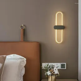 Wall Lamp Nordic Copper LED Creative For Luxury Living Room Decoration Bedroom Bedside Design Interior Light